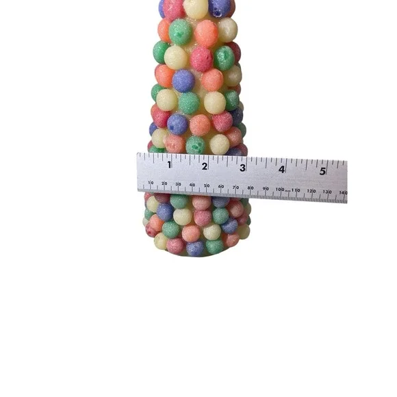 Vintage Gumdrop Candy Christmas Tree Light Up 8.75‎ Inch Colorful Tested Festive